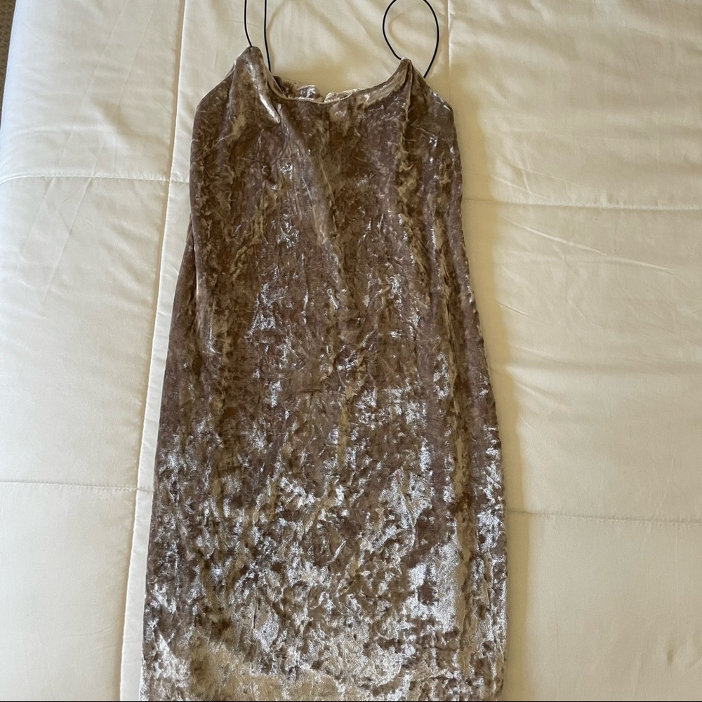 Pink Velvet Dress